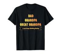 Hombre Papá, Abuelo, bisabuelo, día del Padre, diversión Camiseta