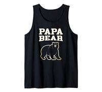 Hombre Papa Bear Papá Oso Original Regalo Familia Padres Hombres Camiseta sin Mangas