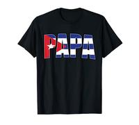 Hombre Papa Cubano Día del Padre Primera Vez Papá Camiseta