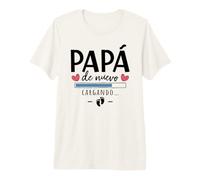 Hombre Papá De Nuevo 2027 Anuncio De Embarazo Papá por Segunda Vez Camiseta Premium