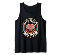 Hombre Papa Fuerte Amor Eterno Símbolo Celebración Papá Día del Padre Camiseta sin Mangas