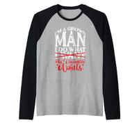 Hombre Papá Gracioso, papá, Hombre Maduro, Haz lo Que quiera Camiseta Manga Raglan