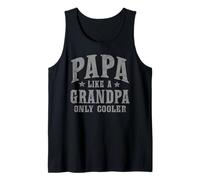 Hombre Papa Like A Grandpa Only Cooler Funny Camiseta sin Mangas