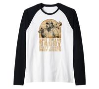 Hombre Papá obrero, papá de Manos sucias, Noches ajetreadas Camiseta Manga Raglan