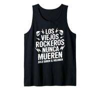 Hombre Papá Rockero Padre Rock Calaveras Viejos Rockeros Camiseta sin Mangas
