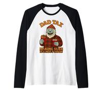 Hombre Papá Tax Asegurándose de que no sea veneno abominable muñeco de nieve Camiseta Manga Raglan