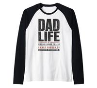 Hombre Papá Vida Padre Cita Chica Papá Crianza Humor Familia Camiseta Manga Raglan