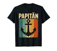 Hombre Papa Word Game Capitán Día del Padre Paptain Camiseta
