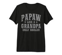 Hombre Papaw Like A Grandpa Only Cooler Funny Camiseta Premium