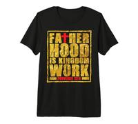 Hombre Paternidad Cristiana: la paternidad es una Labor del Reino. Camiseta Premium
