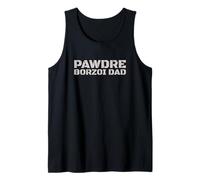 Hombre PAWDRE Borzoi Dad Dog Lover Camiseta sin Mangas
