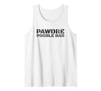 Hombre PAWDRE Poodle Dad Dog Lover Design, Dog Father Camiseta sin Mangas