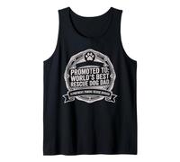 Hombre PAWDRE Promoted to World'S Best Rescue Dog Dad Camiseta sin Mangas