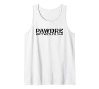 Hombre PAWDRE Rottweiler Dog Dad Design for Dog Fathers Camiseta sin Mangas
