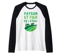 Hombre Paysan et Fier de l'Être Fierté Agricole pour Homme Camiseta Manga Raglan
