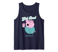 Hombre Peppa Pig Daddy Pig Girl Dad and Loving It Camiseta sin Mangas