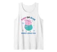 Hombre Peppa Pig Pink Or Blue Daddy Pig Loves You Camiseta sin Mangas