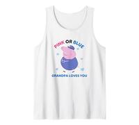 Hombre Peppa Pig Pink Or Blue Grandpa Pig Loves You Camiseta sin Mangas