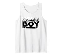 Hombre Pequeño Arquitecto Estudiante de Arquitectura Niños Camiseta sin Mangas