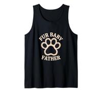 Hombre Piel bebé padre mascota huella afecto diseño papá padre Camiseta sin Mangas