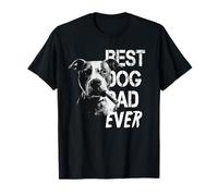 Hombre Pitbull Dad Día del Padre Estilo Vintage Perro Camiseta