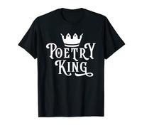 Hombre Poetry King | Letra Verse | Literatura Poeta Camiseta
