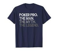 Hombre Poker Pro Man The Myth Legend Gift Camiseta