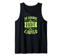 Hombre por Supuesto Que Tengo razón, Soy Carter Nombre Personalizado Camiseta sin Mangas