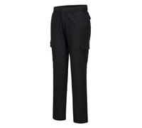 Hombre Portwest Corte Slim Elástico Combate Pantalones Trabajo Carga 6 Bolsillos
