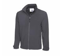 Hombre Premium Cremallera Completa Chaqueta Softshell Uneek Breahable Al Viento