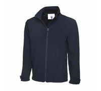 Hombre Premium Cremallera Completa Chaqueta Softshell Uneek Breahable Al Viento