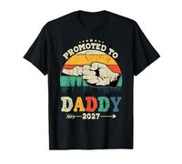 Hombre Primera Vez papá Ascendido a papá EST 2027 Camiseta