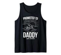 Hombre Promocionado a papá EST 2026 Fist Bump Dad 2026 Papi Primera Vez Camiseta sin Mangas