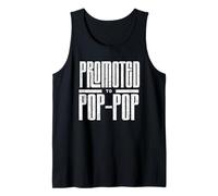 Hombre Promocionado a Pop Pop New Dad Anuncio para Baby Reveal Camiseta sin Mangas
