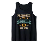 Hombre Promocionado a Primo EST. 2026 Anuncio de Noticias Familiares Camiseta sin Mangas