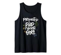 Hombre Promoted to Dad by My Favorite Girl - Papá Design Camiseta sin Mangas