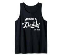 Hombre Promoted to Daddy EST. 2026 Father's Day Baby Announcement Camiseta sin Mangas