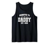 Hombre Promoted to Daddy EST. 2026 Father's Day Baby Announcement Camiseta sin Mangas