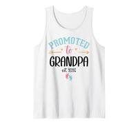 Hombre Promoted to Grandpa EST 2026 First Time Grandpa to Be Pawpaw Camiseta sin Mangas