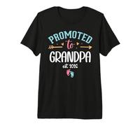 Hombre Promoted to Grandpa EST 2026 Soon to Be Grandpa New Grandad Camiseta Premium