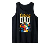 Hombre Puzzle Cube Speed Cubing Dad Camiseta sin Mangas