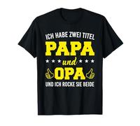 Hombre Regalo del Día del Padre Padre Tengo Dos Títulos Papá Y El Abuelo Camiseta