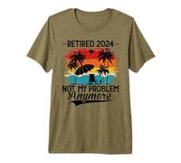 Hombre Retired 2024 Not My Problem Anymore - Funny Retirement 2024 Camiseta Premium