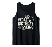 Hombre Rey de cumpleaños de Las Vegas Camiseta sin Mangas