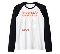 Hombre Rhodesian Ridgeback Dad Club Dog Dad Men Día del Padre Camiseta Manga Raglan