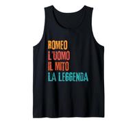 Hombre Romeo L'Uomo Il Mito La Leggenda Festa di Compleanno Camiseta sin Mangas