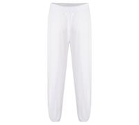Hombre Ropa para El Hogar Pantalones Cortos Yoga Pijama Tai Chi Blanco XL