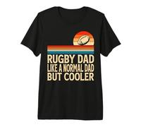 Hombre Rugby Dad Like A Normal Dad But Cooler - Funny Father's Day Camiseta Premium