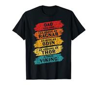 Hombre Runas Retro Celtas Vikingas - Orgulloso Papá Vikingo Nórdico Camiseta