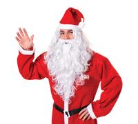 Hombre Santa Peluca Y Barba Set Papá Noel Mago Accesorio de Disfraz